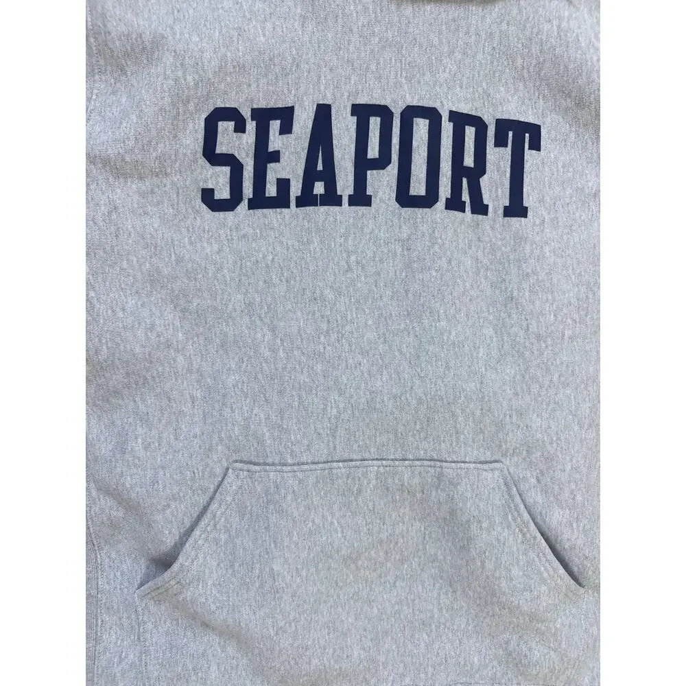 J.Crew Heritage 14 oz. Fleece Seaport Graphic Hoodie Sweatshirt Size Large